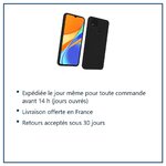 Expédition le jour même, livraison offerte, retours sous 30 jours – Coque Silicone Couleur Noir Pour Xiaomi Redmi 9C / 9C NFC