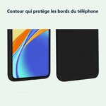 Contour qui protège les bords – Coque Silicone Couleur Noir Pour Xiaomi Redmi 9C / 9C NFC