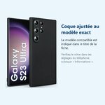 Accessoire ajusté au modèle exact – Coque Noir pour Samsung Galaxy S23 Ultra (6,8 pouces)
