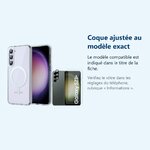 Accessoire ajusté au modèle exact – Coque Silicone Transparente Compatible Magsafe + Verre Trempes et Protection Camera Arrie