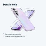 Contenu du colis – Coque Silicone Transparente + Verre Trempe Pour Samsung Galaxy A55 5G