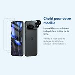 Accessoire ajusté au modèle exact – Verres Trempes et Protections Camera Arriere Pack X2 Pour Pixel 9
