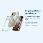 Accessoire ajusté au modèle exact – Coque Silicone Transparente + 2 Verres Trempes Pour iPhone 16 Pro