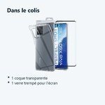 Contenu du colis – Coque Silicone Transparente + Verre Trempe Pour Vivo X60 Pro 5G