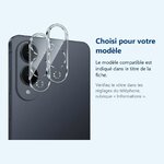Accessoire ajusté au modèle exact – Verres Protection Camera Arriere Transparent X2 Pour Samsung Galaxy S25 Edge