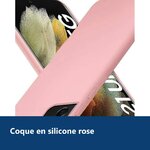 Vue de détail – Coque Silicone Rose + 2 Verres Trempes Pour Samsung Galaxy S21 Ultra 5G