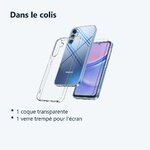 Contenu du colis – Coque Silicone Transparente + Verre Trempe Pour Samsung Galaxy A15