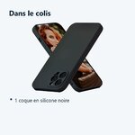 Contenu du colis – Coque Silicone Couleur Noire Pour iPhone 12 Pro Max