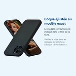Accessoire ajusté au modèle exact – Coque Silicone Couleur Noire Pour iPhone 12 Pro Max