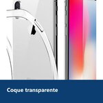 Vue de détail – Coque Silicone transparente + Verre Trempe pour iPhone X/Xs
