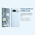 Accessoire ajusté au modèle exact – Coque Silicone Transparente Pour Google Pixel 7a