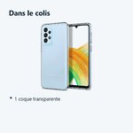 Contenu du colis – Coque Silicone Transparente Pour Samsung A33 5G