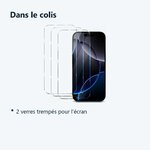 Contenu du colis – Verres Trempes X3 Pour iPhone 16 Pro Max