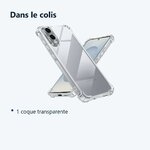 Contenu du colis – Coque Pour Samsung Galaxy S25 Edge Silicone Transparente Angles Renforces