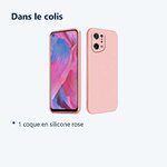 Contenu du colis – Coque Silicone Rose Pour Oppo Find X5 Pro