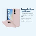 Accessoire ajusté au modèle exact – Coque Pour Samsung Galaxy A35 5G Silicone Rose + Verre Trempe