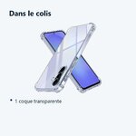 Contenu du colis – Coque Pour Samsung Galaxy A36 5G Silicone Transparente Angles Renforces