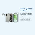 Accessoire ajusté au modèle exact – Coque Silicone Transparente Angles Renforces + Verres Trempes et Protections Camera Arrie