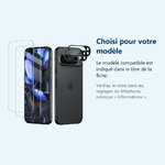 Accessoire ajusté au modèle exact – Verres Trempes et Protections Camera Arriere X2 Pour Pixel 9 Pro