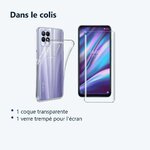 Contenu du colis – Coque Silicone Transparente + Verre Trempe Pour Realme 8i