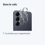 Contenu du colis – Verres Protection Camera Arriere Transparent X2 Pour Samsung Galaxy S26 Plus