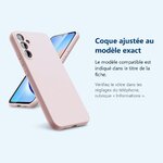 Accessoire ajusté au modèle exact – Coque Pour Samsung Galaxy A35 5G Silicone Rose