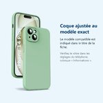 Accessoire ajusté au modèle exact – Coque Silicone Verte Pour iPhone 14 Plus