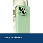 Vue de détail – Coque Silicone Verte Pour iPhone 14 Plus
