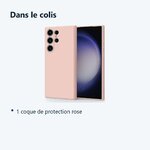 Contenu du colis – Coque Rose pour Samsung Galaxy S23 Ultra (6,8 pouces)