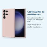 Accessoire ajusté au modèle exact – Coque Rose pour Samsung Galaxy S23 Ultra (6,8 pouces)
