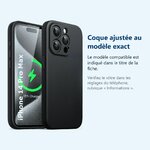 Accessoire ajusté au modèle exact – Coque Noir pour iPhone 14 Pro Max (6,7 pouces)