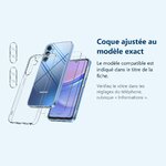 Accessoire ajusté au modèle exact – Coque Silicone Transparente + Verres Trempes et Protections Camera Arriere Transparent X2
