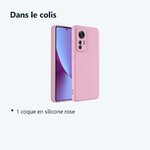 Contenu du colis – Coque Silicone Rose Pour Xiaomi 12 / 12x