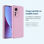 Accessoire ajusté au modèle exact – Coque Silicone Rose Pour Xiaomi 12 / 12x