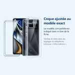 Accessoire ajusté au modèle exact – Coque Silicone Transparente + 2 Verres Trempes Pour Poco X4 Pro 5G