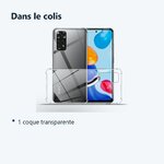 Contenu du colis – Coque Silicone Transparente Angles Renforces Pour Xiaomi Redmi Note 11 / Note 11s