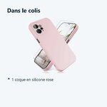 Contenu du colis – Coque Silicone Rose + Vitre Protection Ecran Pour Xiaomi Redmi Note 12 4G