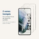 Verre trempé pour protéger lécran – Verres Trempes X2 Pour Samsung Galaxy S21 Plus 5G