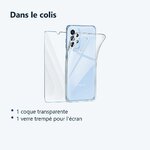 Contenu du colis – Coque Silicone Transparente + Verre Trempe Pour Samsung A23 5G