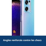 Vue de détail – Coque Silicone Transparente Angles Renforces Pour Oppo Find X5 Lite