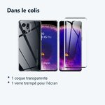 Contenu du colis – Coque Silicone Transparente + Verre Trempe Pour Oppo Find X5 Pro