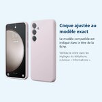 Accessoire ajusté au modèle exact – Coque Pour Samsung Galaxy S24 Plus Silicone Rose
