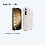 Contenu du colis – Coque Transparente pour Samsung Galaxy S23 Plus (6,6 pouces)