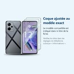 Accessoire ajusté au modèle exact – Coque Silicone Transparente + 2 Verres Trempes Pour Xiaomi Redmi Note 12 Pro Plus
