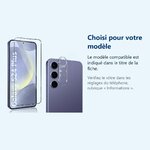 Accessoire ajusté au modèle exact – Verre Trempe et Protection Camera Arriere Transparent Pour Samsung Galaxy S24 Plus