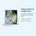 Accessoire ajusté au modèle exact – Coque Transparente pour Samsung Galaxy S23 Ultra (6,8 pouces)