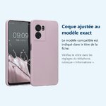 Accessoire ajusté au modèle exact – Coque Silicone Couleur Rose Pour Oppo A77 5G / A57 5G