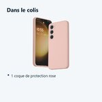 Contenu du colis – Coque Rose pour Samsung Galaxy S23 (6,1 pouces)