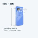 Contenu du colis – Coque Silicone Transparente + Verre Trempe Pour Google Pixel 10a