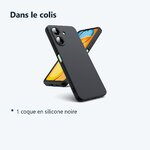 Contenu du colis – Coque Pour Xiaomi Redmi 13C / Poco C65 Silicone Noir